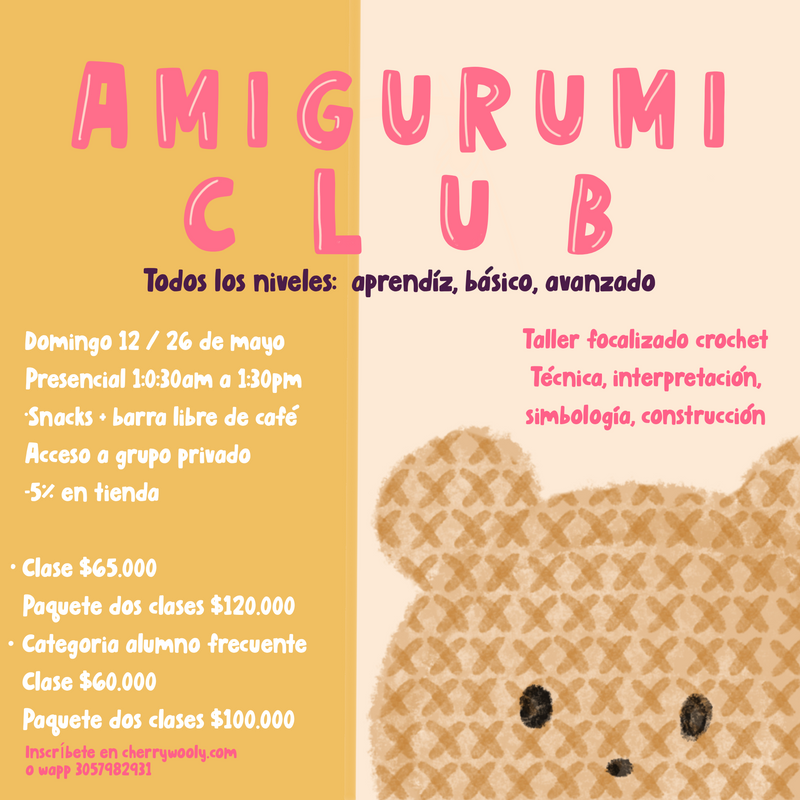 CLUB AMIGURUMI / CROCHET Taller libre focalizado