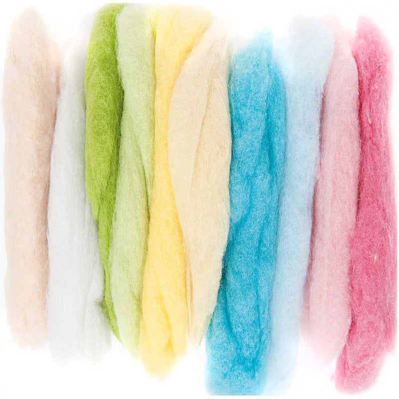 Set de Fieltro colores pastel (100% lana virgen)