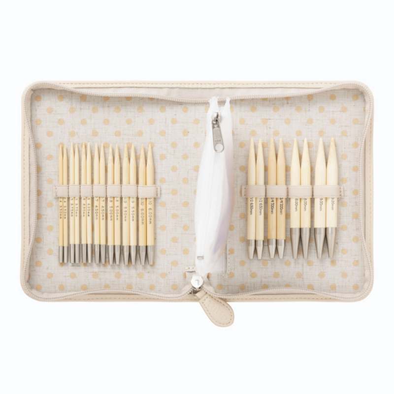 CARRY C - Agujas Bambú Intercambiables Set - 25 piezas