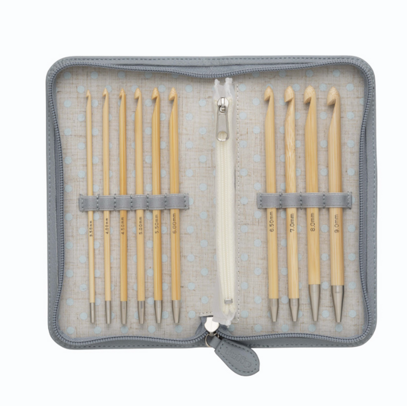 TUNESINAS CARRY T - Agujas Crochet Bambú Intercambiables Set