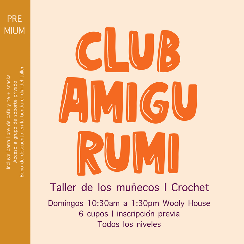 CLUB AMIGURUMI / CROCHET Taller libre focalizado los domingos