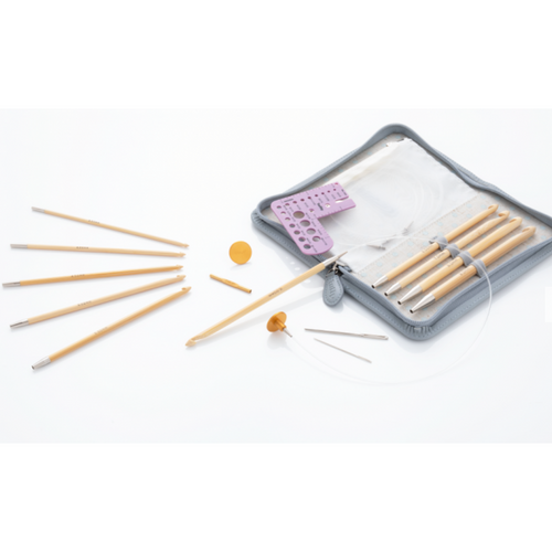 TUNESINAS CARRY T - Agujas Crochet Bambú Intercambiables Set