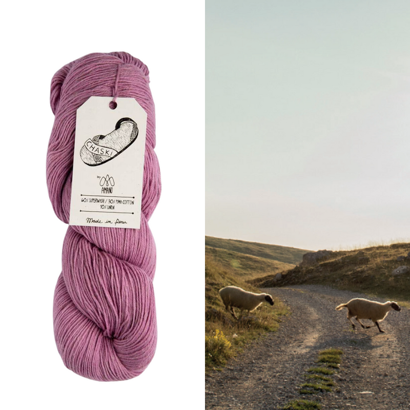 CHASKI (60% Oveja Merino Superwash - 30% Algodón Pima - 10% Lino)
