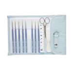 ETIMO STEEL ROYAL SILVER Crochet Set (Calibres finos)