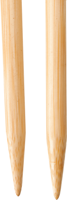 Agujas Rectas -  Bambú Natural (23cm)