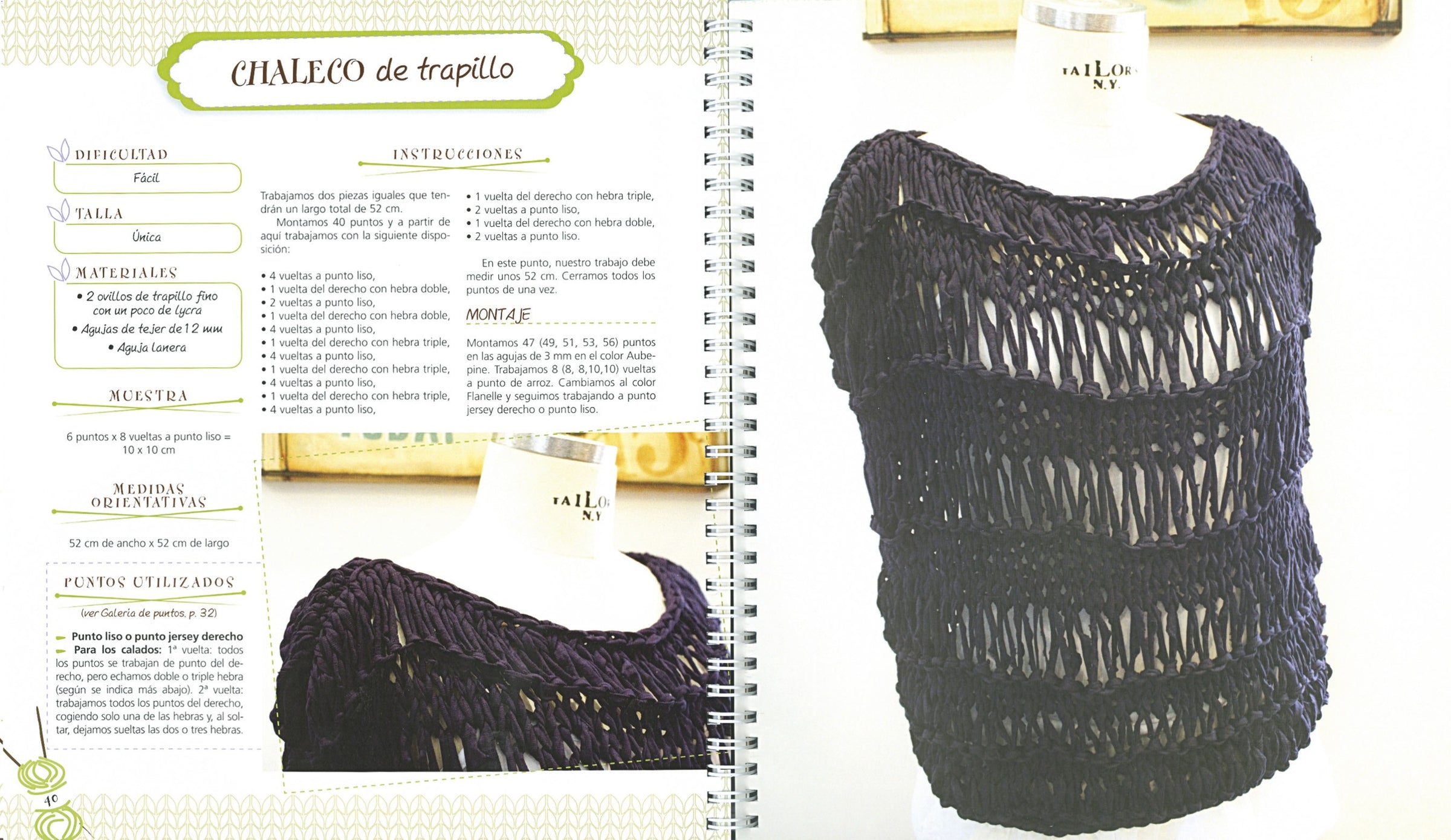 Libro Crochet con Trapillo CLASA  Libros para tejer – Entre Lanas Perú